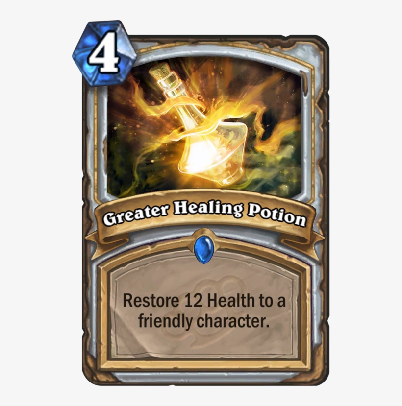 Greater Healing Potion - Healing Cards Hearthstone, transparent png download