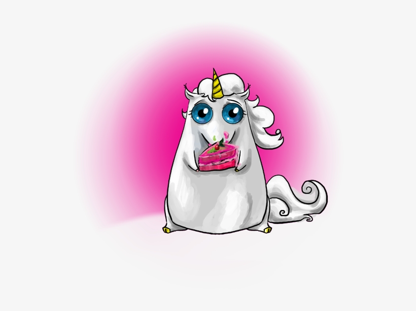 Fat Unicorn Happy Birthday, transparent png download