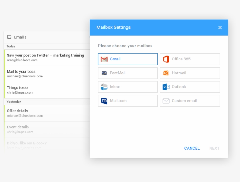 Automatically Integrate Your Mailboxes - Gmail, transparent png download