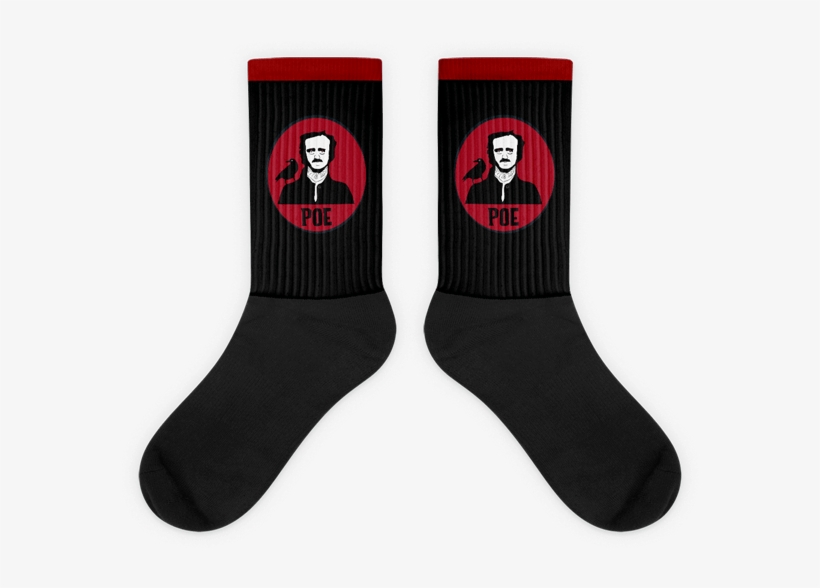 Red And Black Skull Socks, transparent png download