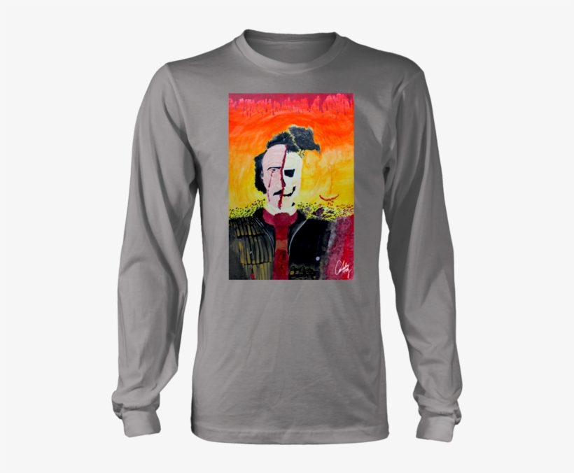 Edgar Allan Poe Long Sleeve - Queens Are Born In August - Black Afro Word Art Natural, transparent png download