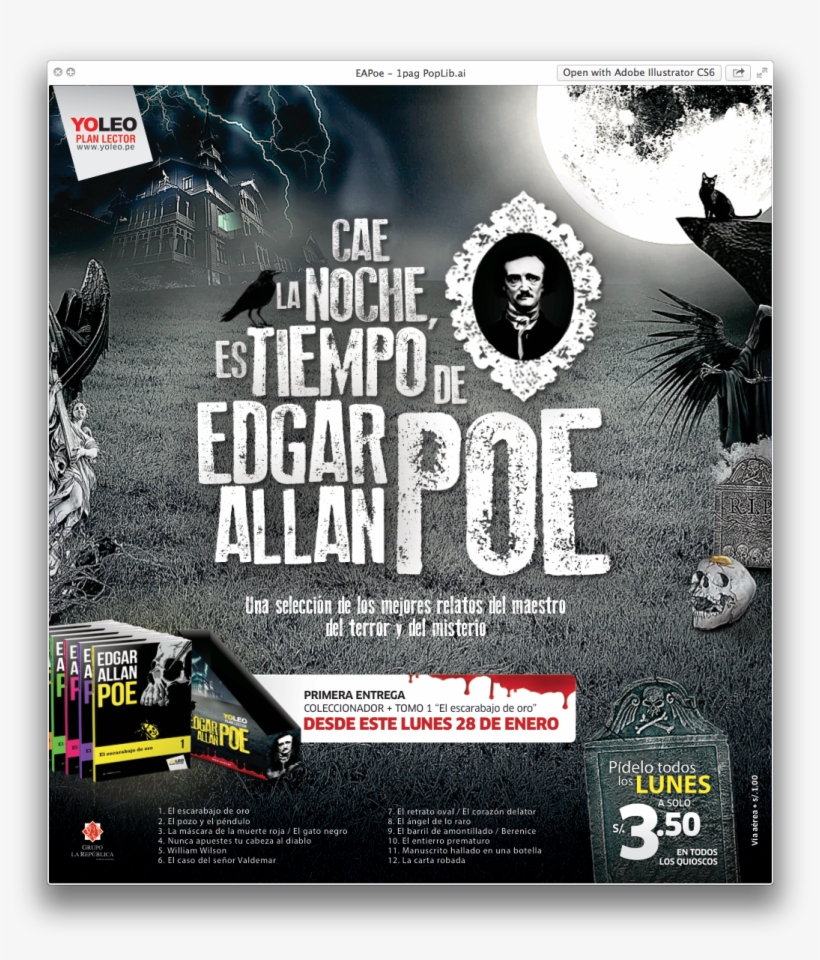 Yoleo “edgar Allan Poe” - Flyer, transparent png download
