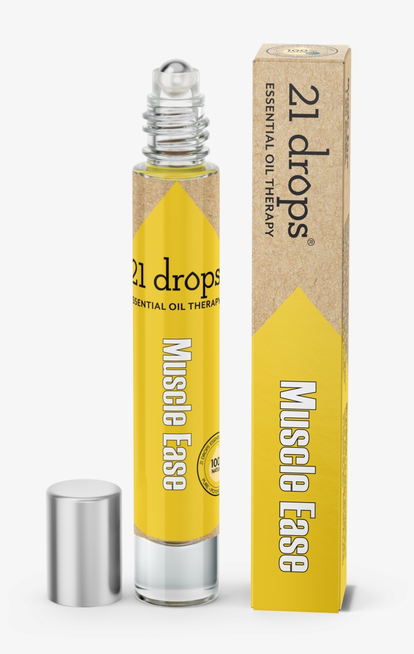 Muscle Ease Roll On - 21 Drops Digest And Immunity Oil Blends, transparent png download