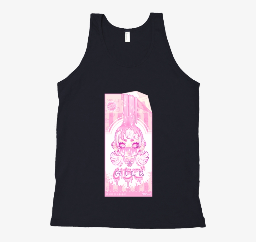 Strawberry Milk Tank - Ghost, transparent png download
