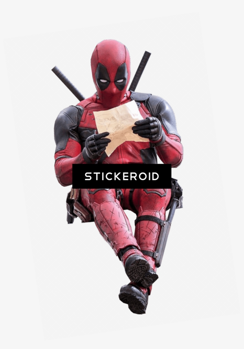 Deadpool Holding Gun - Ryan Reynolds Signed Deadpool Reading Note 11x14, transparent png download