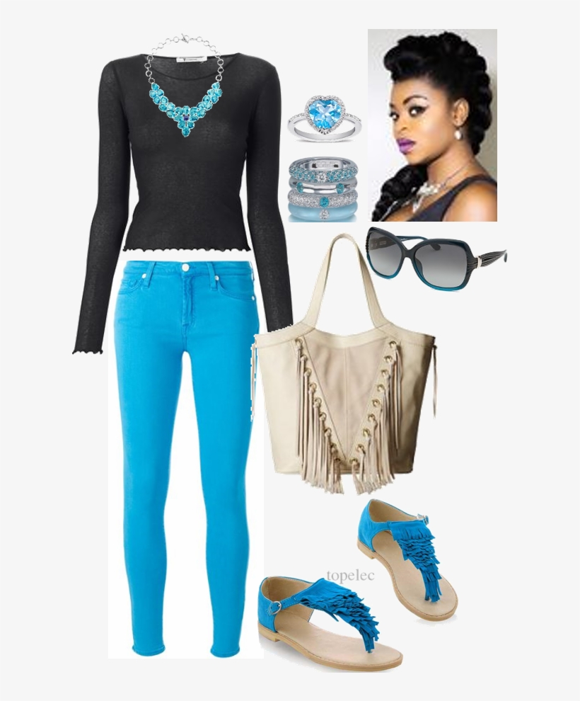 7 For All Mankind Skinny Jeans Salvatore Ferragamo - Salvatore Ferragamo Women's Pearl Blue Butterfly Sunglasses, transparent png download