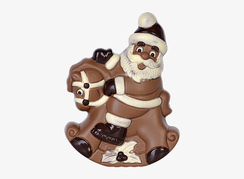 Santa On Rocking Horse - Horse, transparent png download