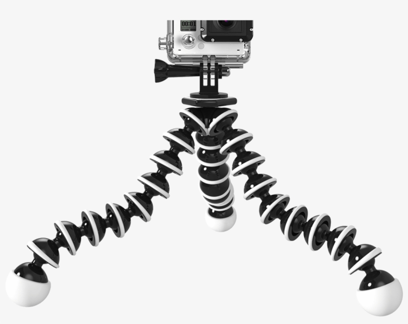 Bend Tripod's Legs For Secure Mounting Anywhere - Sabrent Flexible Tripod For Standard Tripod Mount (gopro, transparent png download