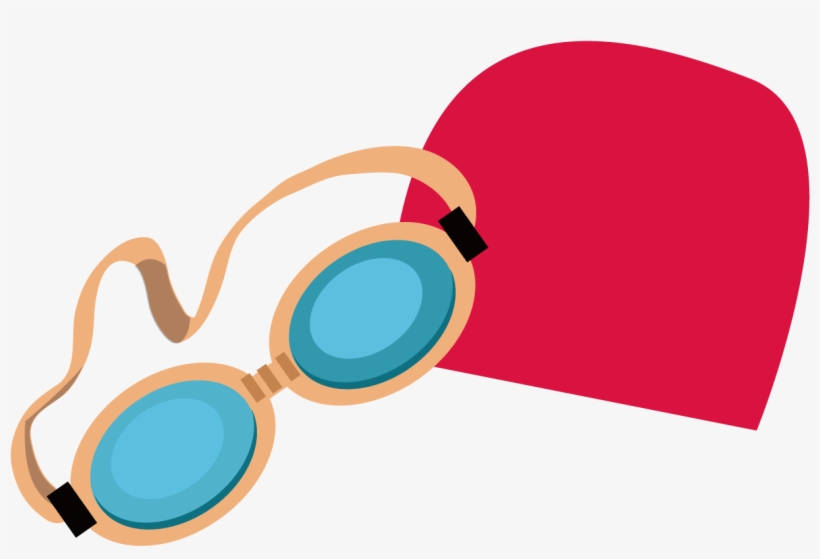 Download Swim And Cap Goggles Glasses Swimming Clipart - Gorra De Natacion Png, transparent png download