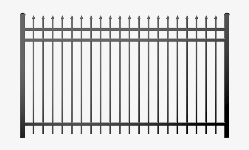 Iron And Aluminum - Staggered Traditional Iron Fence, transparent png download