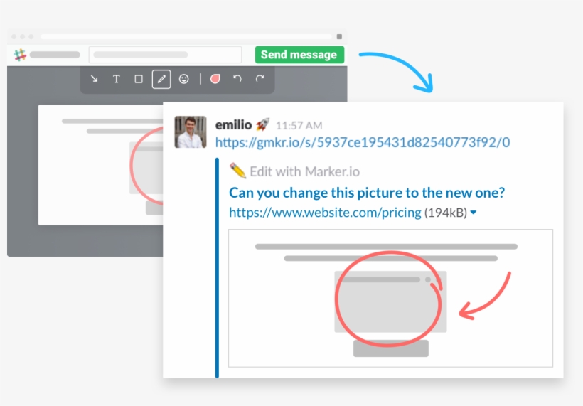 Slack Integration - Marker - Stride, transparent png download