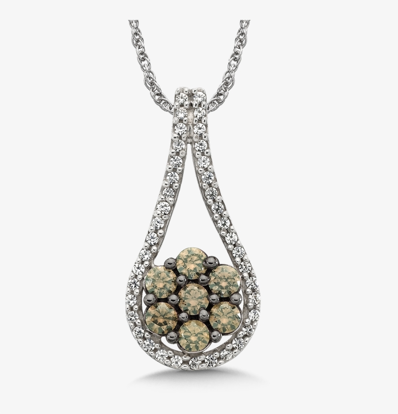 Sdc Creations Pave Set Cognac And White Diamond Open, transparent png download