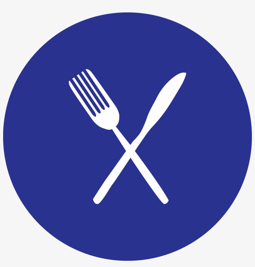 Fork And Knife Crossed Like The Letter X Icon, transparent png download