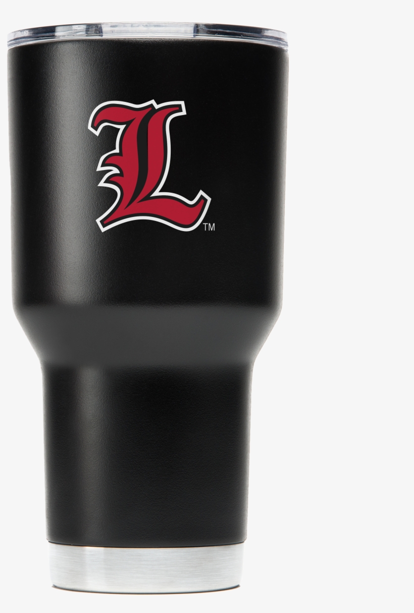 Louisville “l” 30oz Powder Coated Black Tumbler - Uga Tumbler, transparent png download