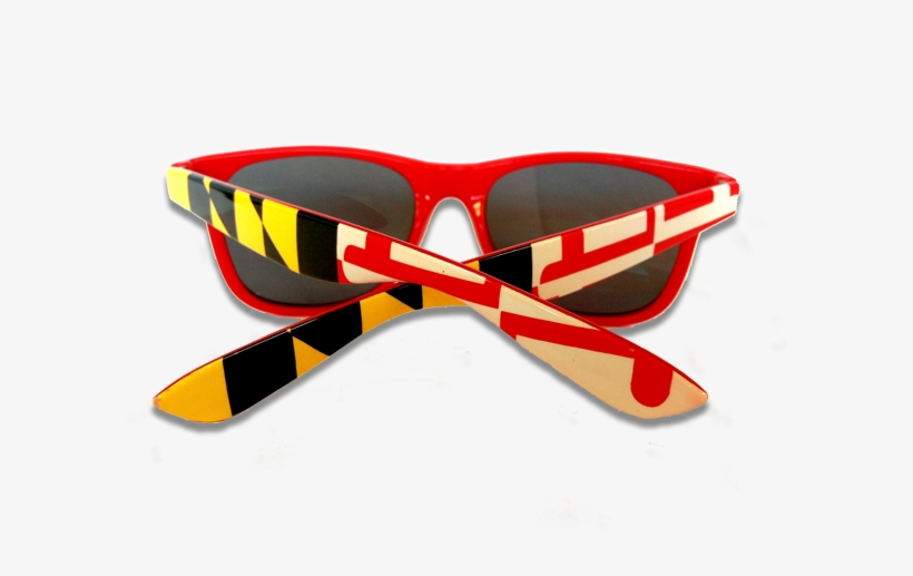 Red Maryland Flag / Shades - Plastic, transparent png download