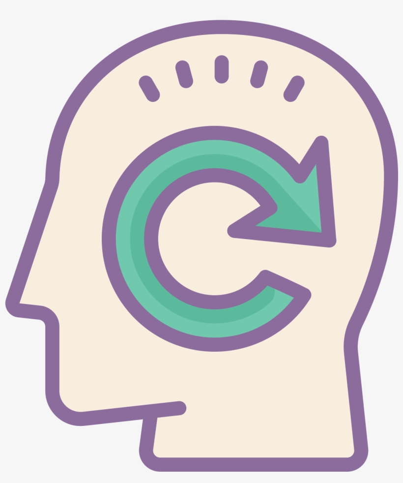 This Icon Is In The Shape Of A Person's Head - Mind Map Icon Png, transparent png download