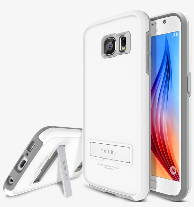 Obliq Galaxy S6 Case Skyline Advance Pearl White And - Obliq, Galaxy S6 Case [skyline Advance][white/gray], transparent png download