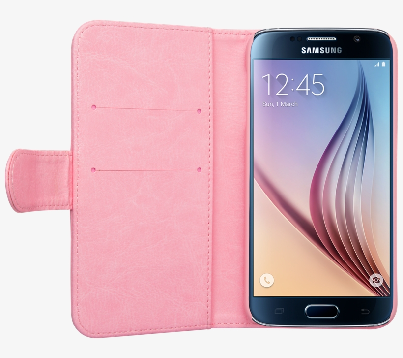 Izound Wallet Case Samsung Galaxy S6 Pink - Samsung Galaxy S6, G920p Black Sapphire 64gb - Sprint, transparent png download