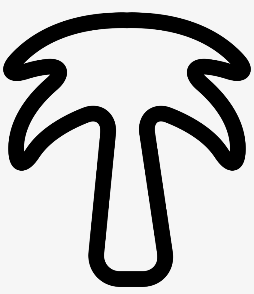 Palm Tree Comments - Palme Umriss, transparent png download