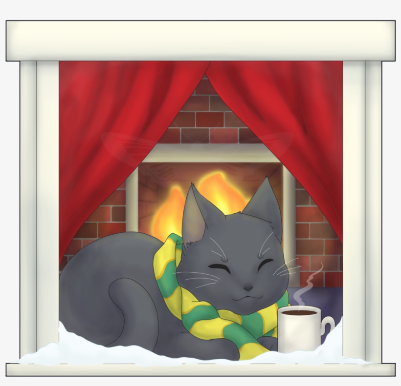 Warm Window Cozy Kitty - Cat, transparent png download