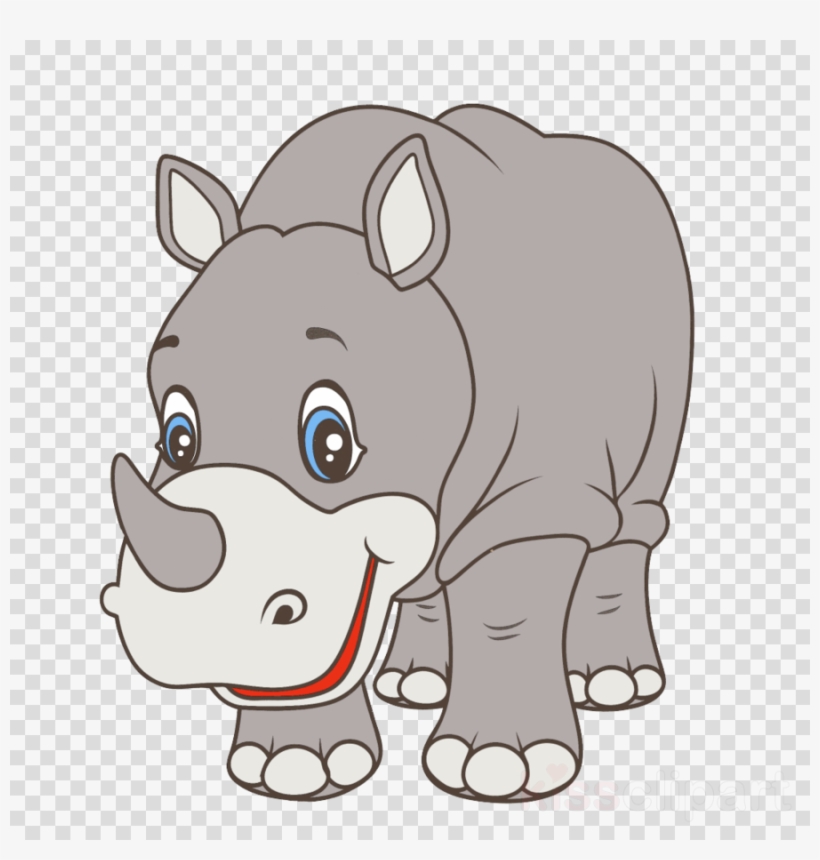 Rhino Cartoon Png, transparent png download