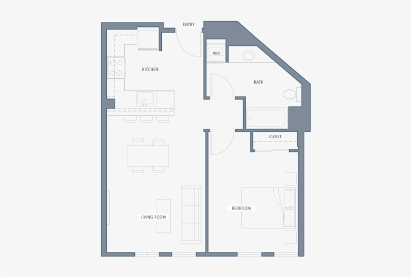 For The A13-a Floor Plan - Aventine Apartments, transparent png download