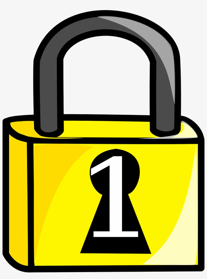 Padlock-303617 - Lock Clip Art Png, transparent png download