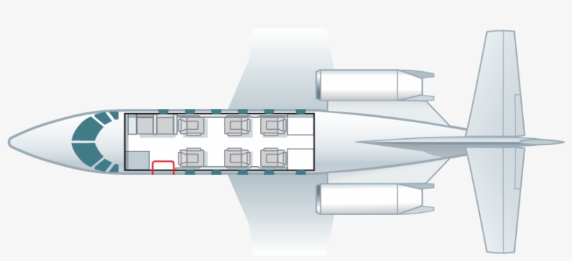 Floorplan Cessna Citation Xls - Architecture, transparent png download