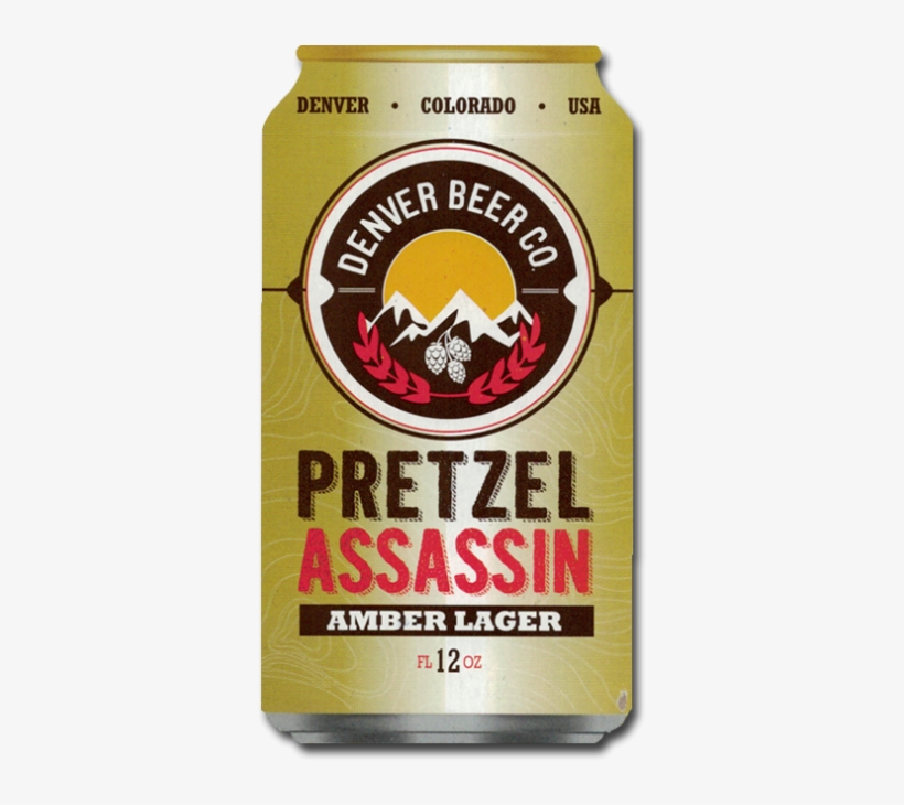 Pretzel Assassin Amber Lager 12oz 6 Pack Cans - Denver Beer Co, transparent png download