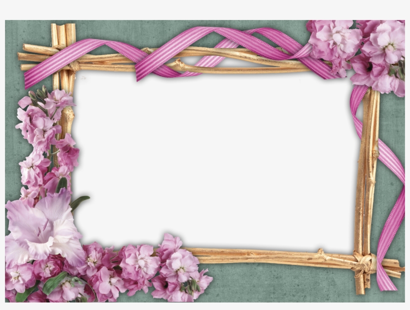 Red Rose Flowers Frames Pictures Valentines Day Background, - Flowers Photo Frame Png, transparent png download