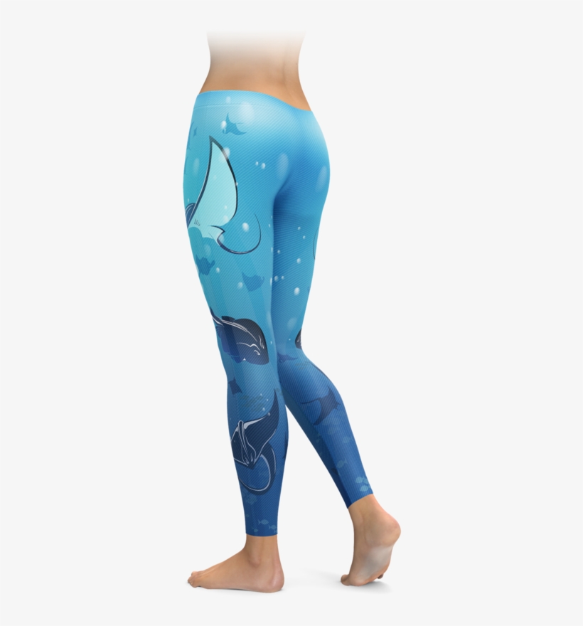 Stingray/manta Ray Leggings - All Over Shirts Jack O Lantern Leggings, transparent png download