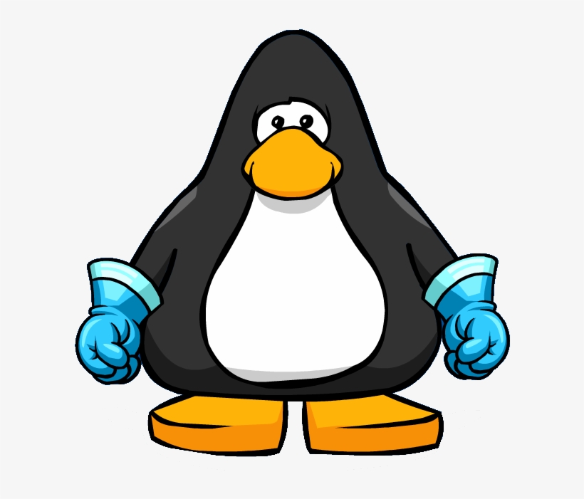 Freezing Super Gloves From A Player Card - Club Penguin Vector, transparent png download