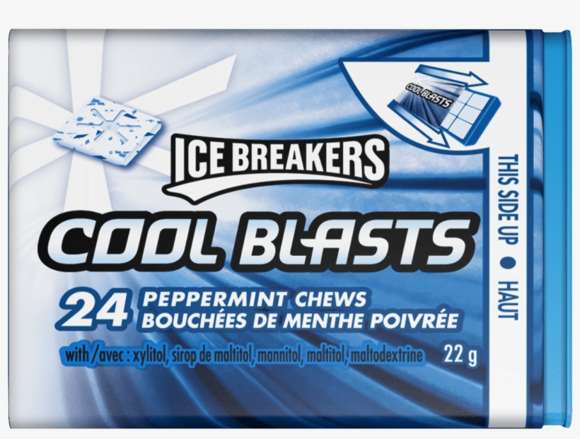 Ice Breakers Cool Blasts Peppermint Chews - Ice Breakers Cool Blast Wintergreen Chews, 25ml (pack, transparent png download