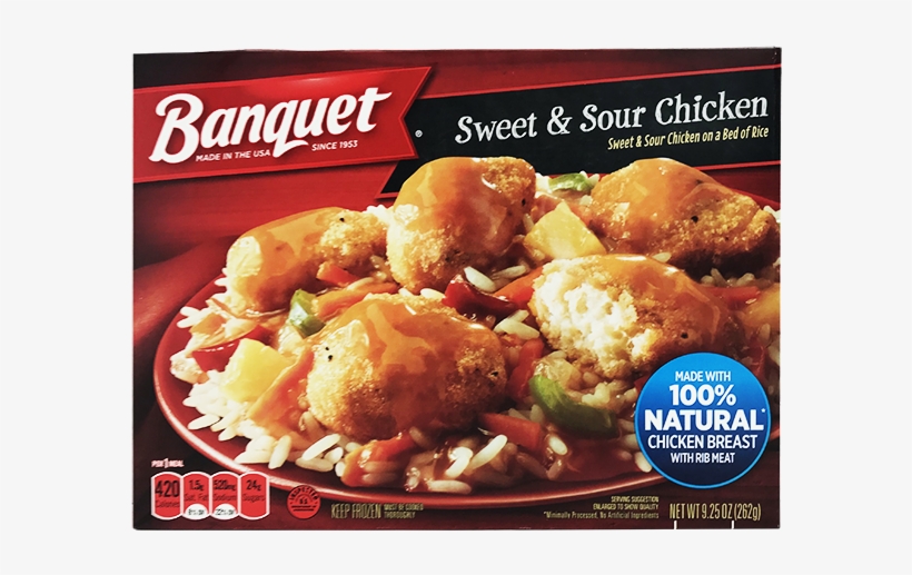 Banquet Meal, Sweet & Sour Chicken - Banquet Sweet & Sour Chicken - 9.25 Oz, transparent png download