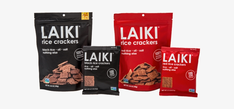 5 Pack Of Laiki Rice Crackers Black Rice - 3.53 Oz, transparent png download