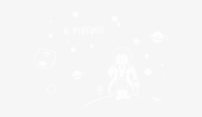 Vinilo Decorativo El Principito - Monochrome, transparent png download