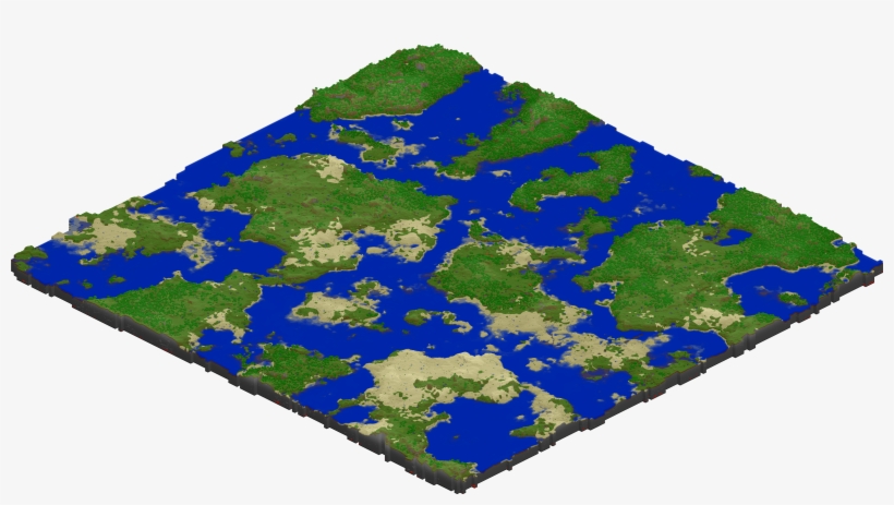 3 Terrain Generation, But With Larger Biomes And Oceans, transparent png download