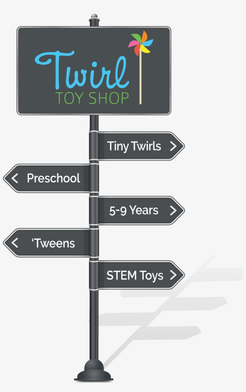 Twirl Toy Shop - Poste De Señalizacion, transparent png download