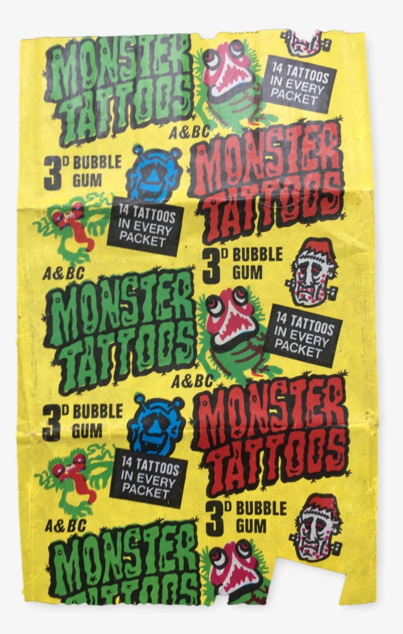 A&bc Monster Tattoos Wrapper - Tattoo, transparent png download