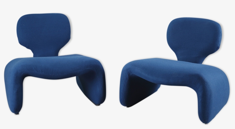 Pair Of Armchairs Design Blue Djinn, Olivier Mourgue - Olivier Mourgue, transparent png download