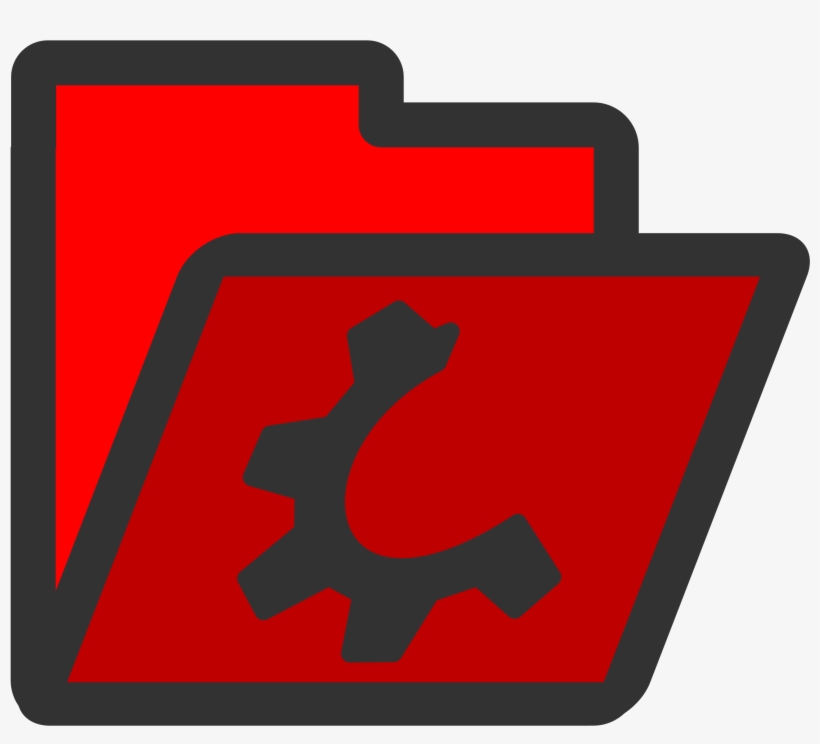 Folder Red Open By Dannya Twjwdg Clipart - Clip Art, transparent png download