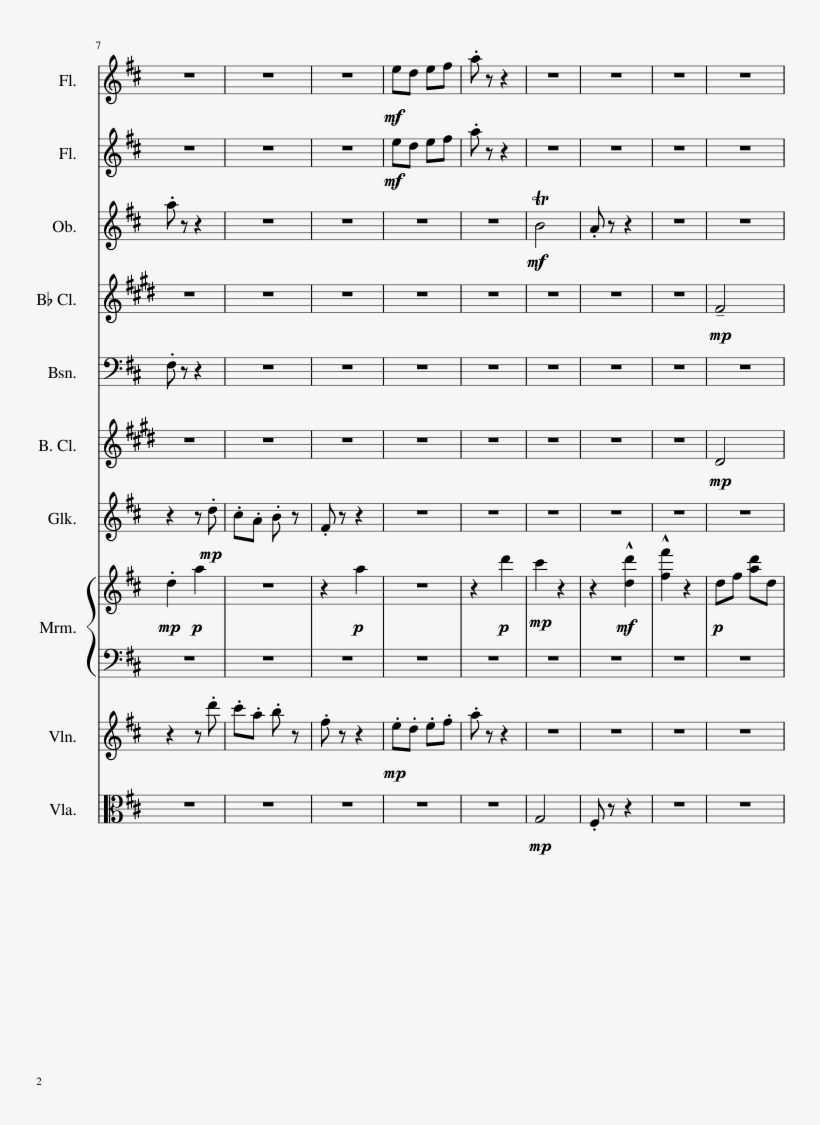 Miitomo Music Sheet Music 2 Of 8 Pages - Värld Full Av Liv Piano Noter, transparent png download
