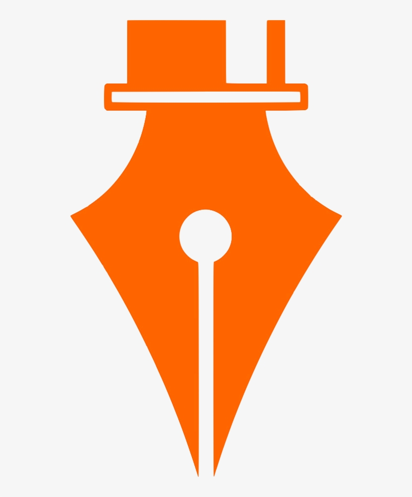 Fountain Pen Symbol Black And White, transparent png download