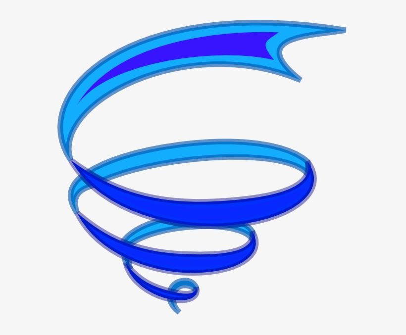 Tornado Clipart Blue - Whirl Clipart, transparent png download