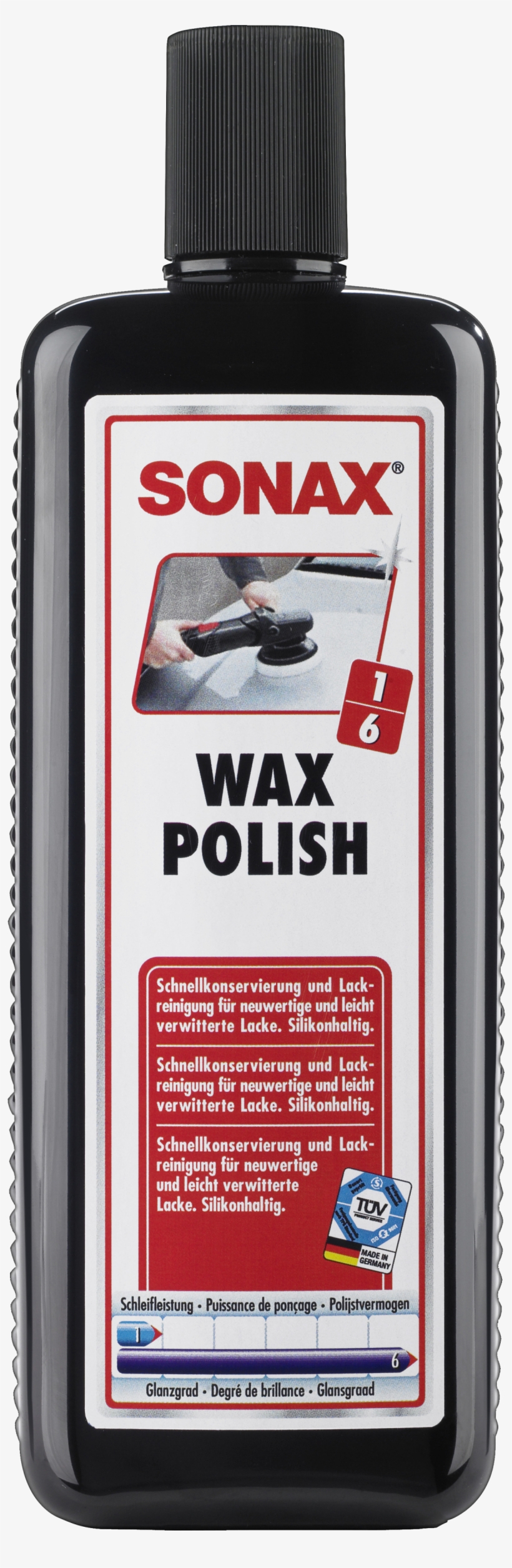 Rapid Wax Conservation And Paintwork Cleaning For Nearly - Sonax Šampon S Voskem Koncentrát, 500 Ml, transparent png download