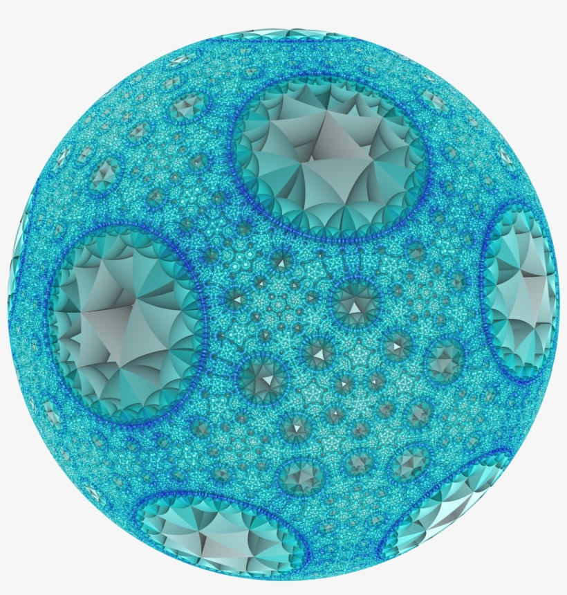 Hyperbolic Honeycomb 5 3 8 Poincare Cc - Placemat, transparent png download