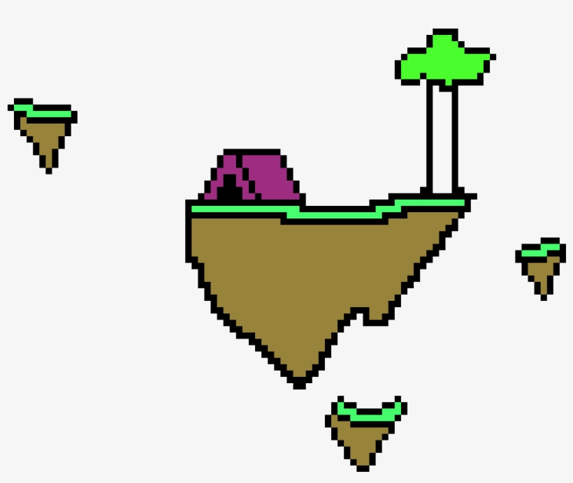 Floating Island - Cartoon, transparent png download