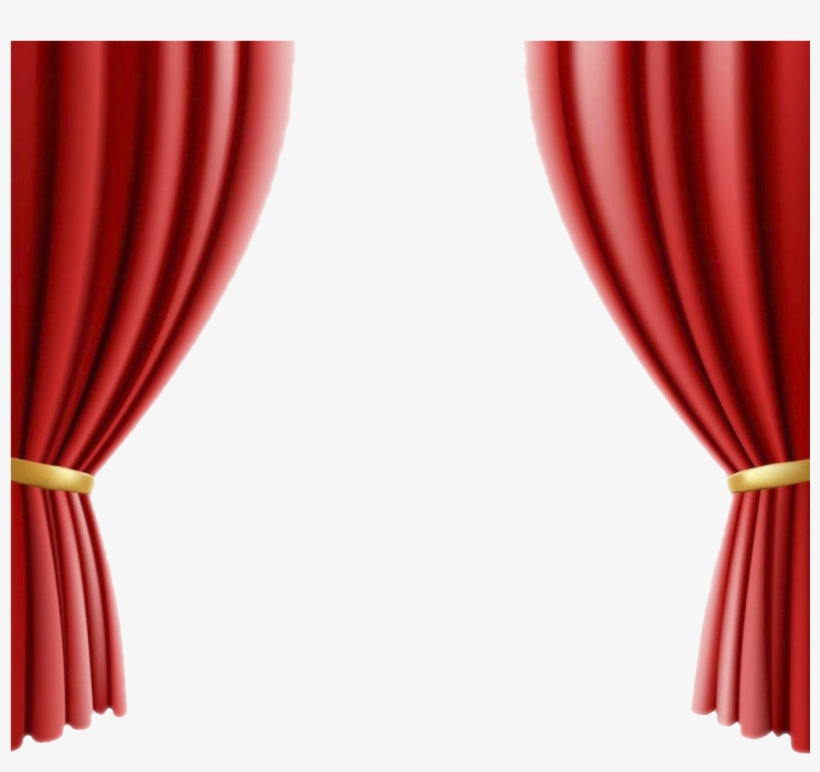 Red Stage Curtains Png Banner Freeuse Library - Theater Curtain, transparent png download