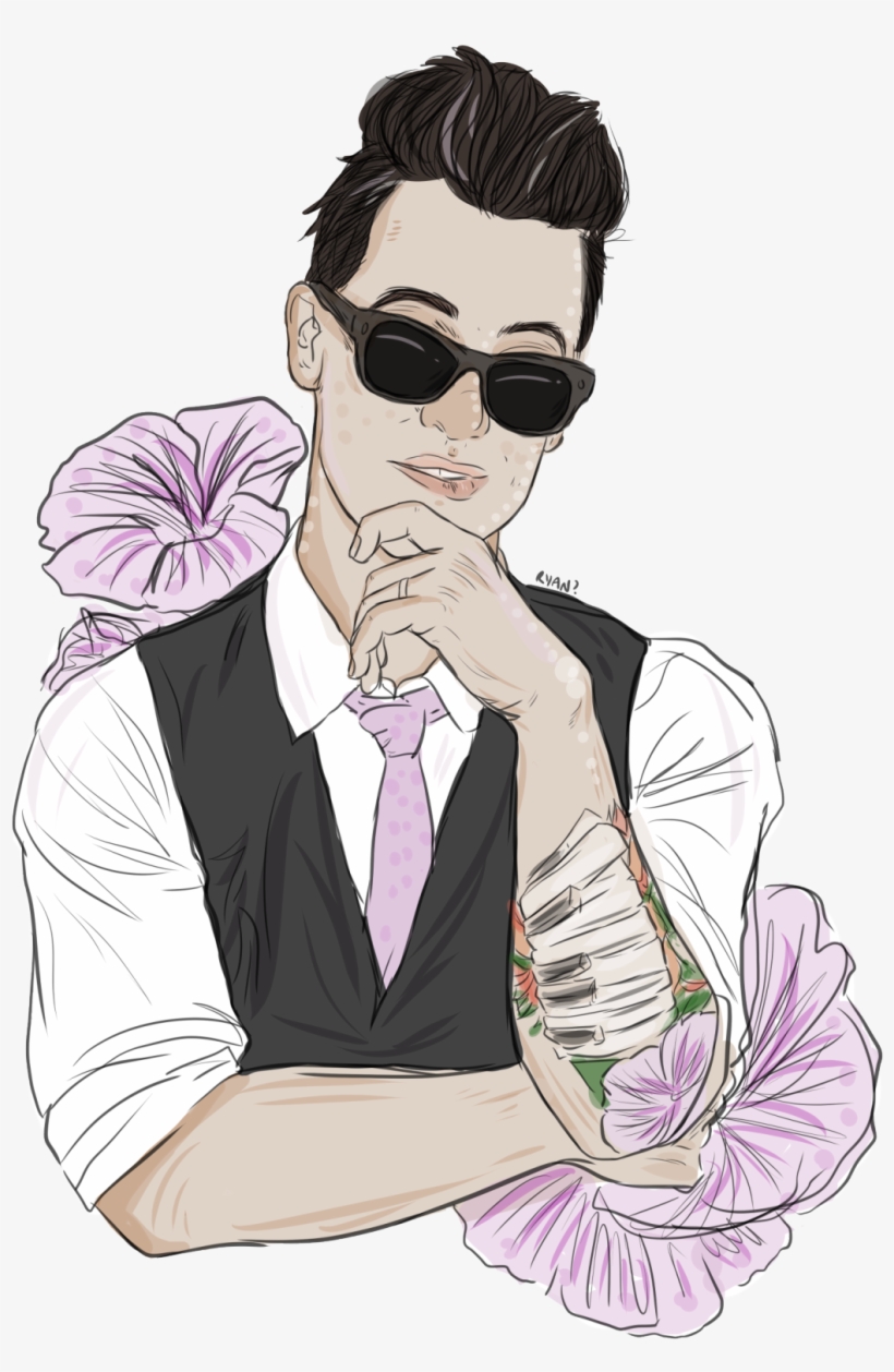 “ A Late Night Brendon Urie With Some Of Those Purple - Illustration, transparent png download