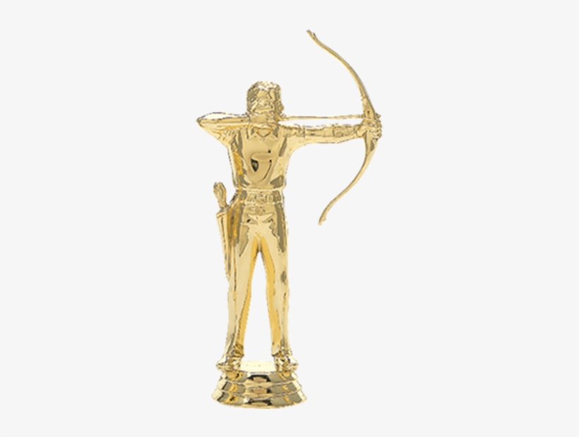 T101 5" Archery Figure On Base Trophy - Archer - Male Trophy Figure, transparent png download